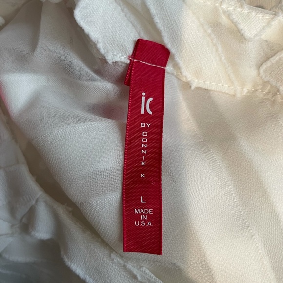 IC by Connie Kay white blouse L - Picture 3 of 5